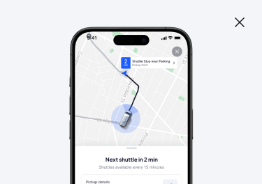 Track your shuttle on the Way App